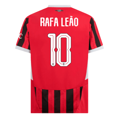 RAFA Le?o #10 AC Milan Home soccer jersey 2024/25 - UCL