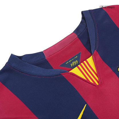 Barcelona Retro Jersey Custom NEYMAR JR #11 Soccer Jersey Home 2014/15