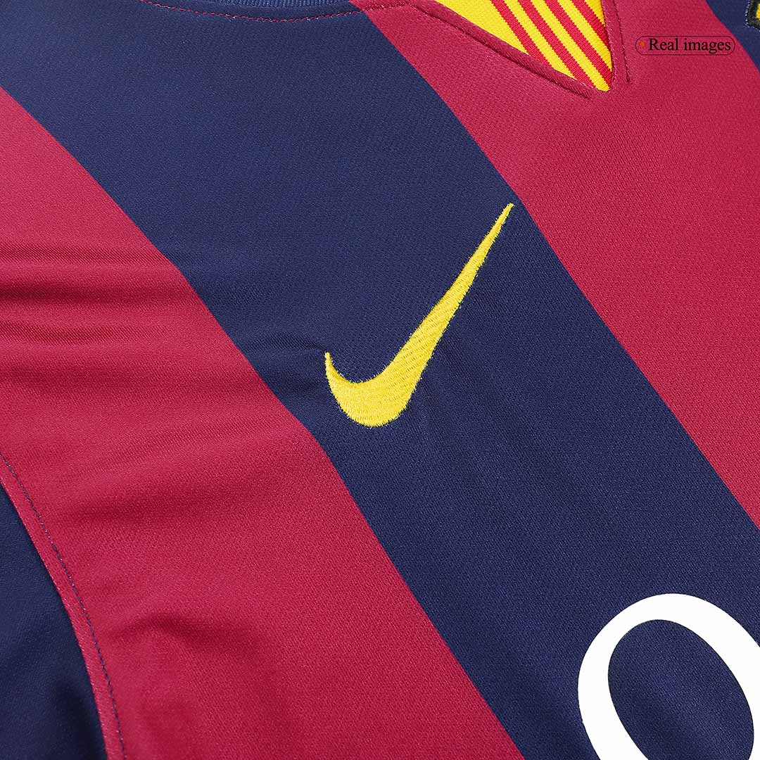 Barcelona Retro Jersey Custom NEYMAR JR #11 Soccer Jersey Home 2014/15