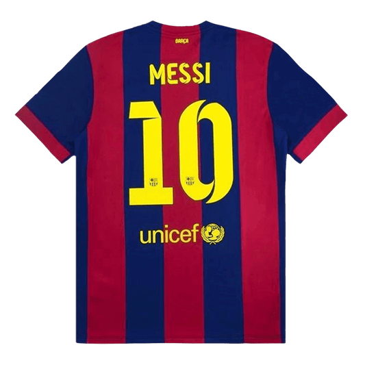 Retro MESSI #10 2014/15 Barcelona Home Soccer Jersey