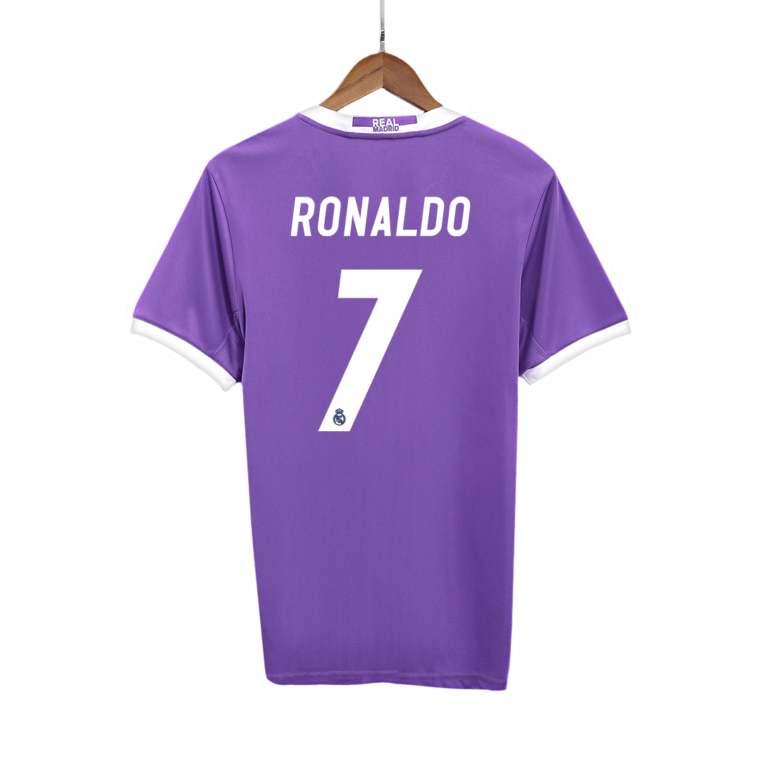 Real Madrid Retro Jersey Custom RONALDO #7 Soccer Jersey Away 2016/17