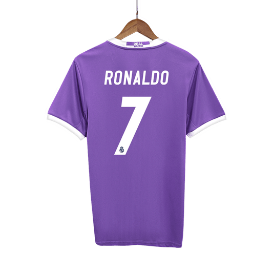 Real Madrid Retro Jersey Custom RONALDO #7 Soccer Jersey Away 2016/17