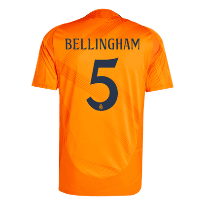 Player Version Real Madrid Jersey Custom BELLINGHAM #5 Soccer Jersey Away 2024/25