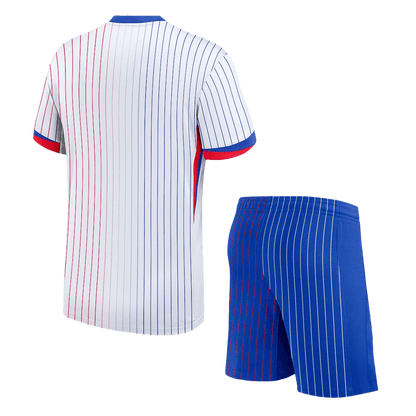 France Away Soccer Jersey Kit(Jersey+Shorts) Euro 2024