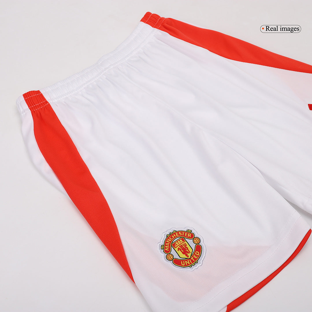 Kid's Manchester United Home Soccer Jersey (Shirt+Shorts) 2024/25