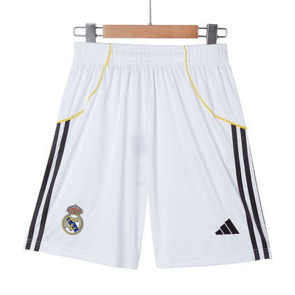 Real Madrid Home Soccer Shorts 25/26 White