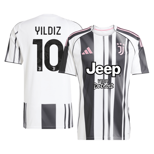 Juventus Jersey Custom YILDIZ #10 Soccer Jersey Home 2025/26