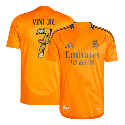 Player Version Real Madrid Jersey Custom VINI JR. #7 Soccer Jersey Away 2024/25 Bear Champ Font