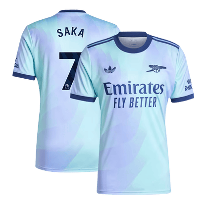 SAKA #7 Arsenal Third Away Soccer Jersey 2024/25