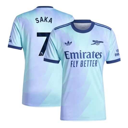 SAKA #7 Arsenal Third Away Soccer Jersey 2024/25