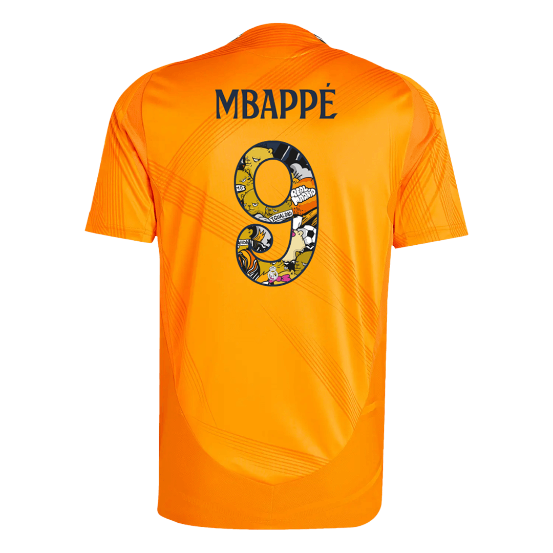 Player Version Real Madrid Jersey Custom MBAPPÉ #9 Soccer Jersey Away 2024/25 Bear Champ Font