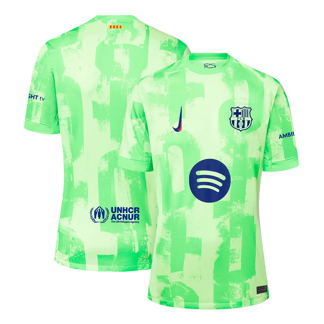 Barcelona Third Away Soccer Jersey 2024/25 - (Spotify Logo Without Text)