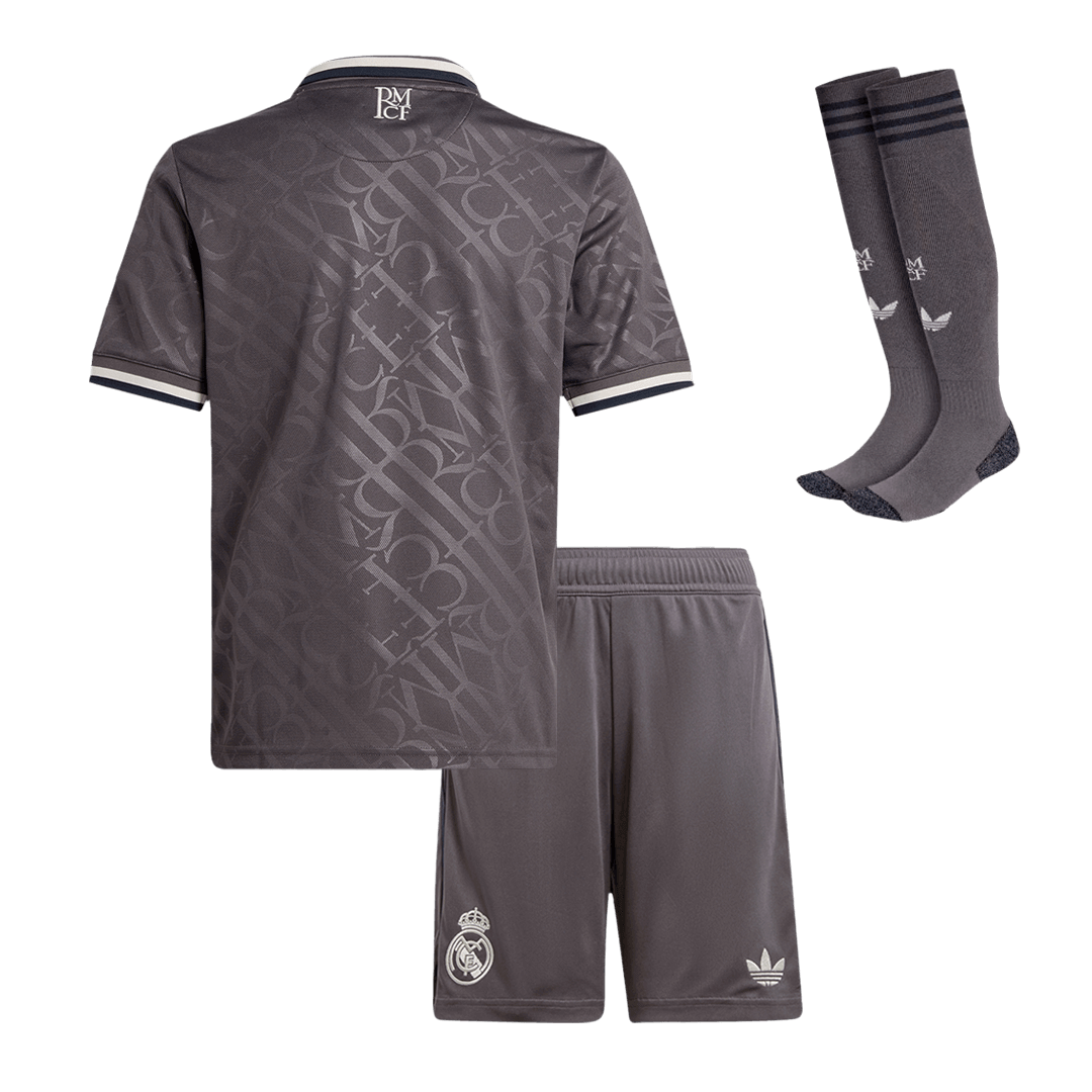 Kid's Real Madrid Third Away Soccer Jersey Kit (Shirt+Shorts+Socks) 2024/25