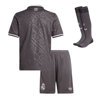 Kid's Real Madrid Third Away Soccer Jersey Kit (Shirt+Shorts+Socks) 2024/25