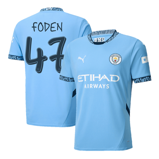 FODEN #47 Manchester City Home soccer jersey 2024/25 - UCL