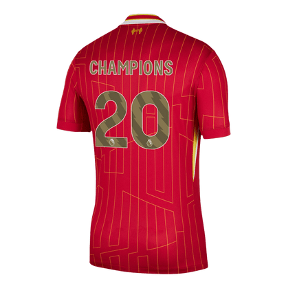 Liverpool Jersey Custom CHAMPIONS #20 Soccer Jersey Home 2024/25