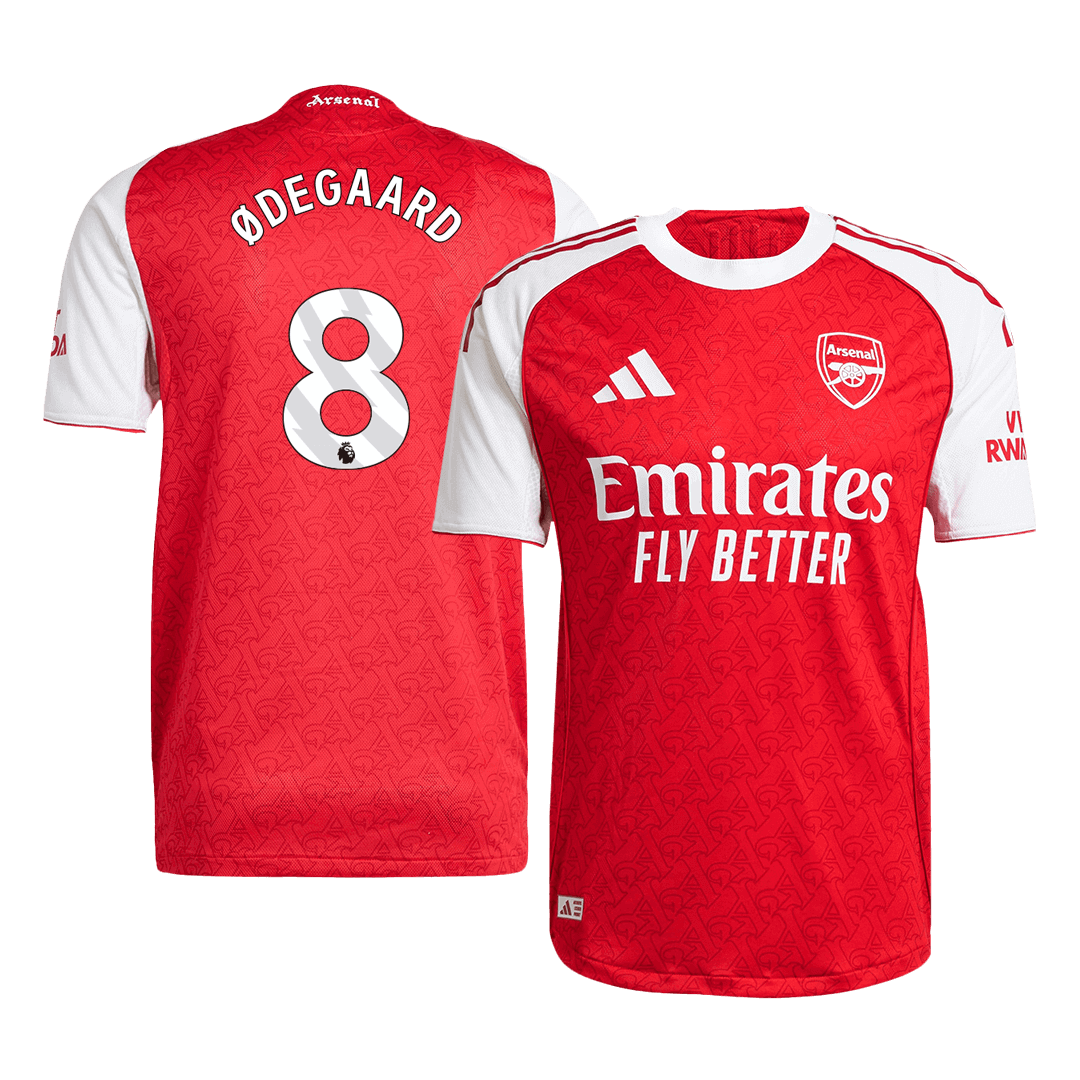 Player Version Arsenal Jersey Custom ØDEGAARD #8 Soccer Jersey Home 2025/26