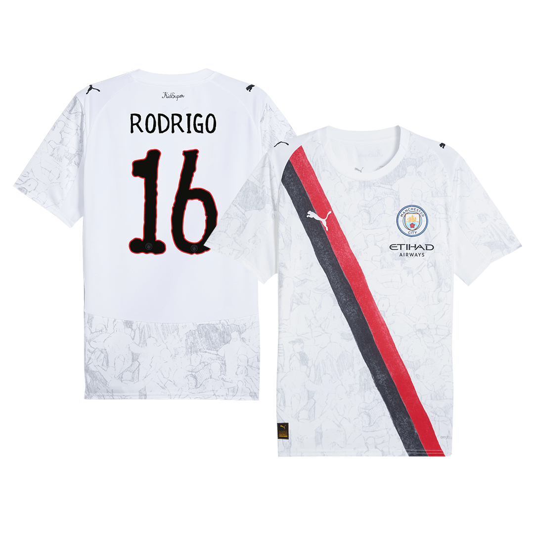 Manchester City  KidSuper Jersey Custom RODRIGO #16 Soccer Jersey 2025/2 Club World Cup