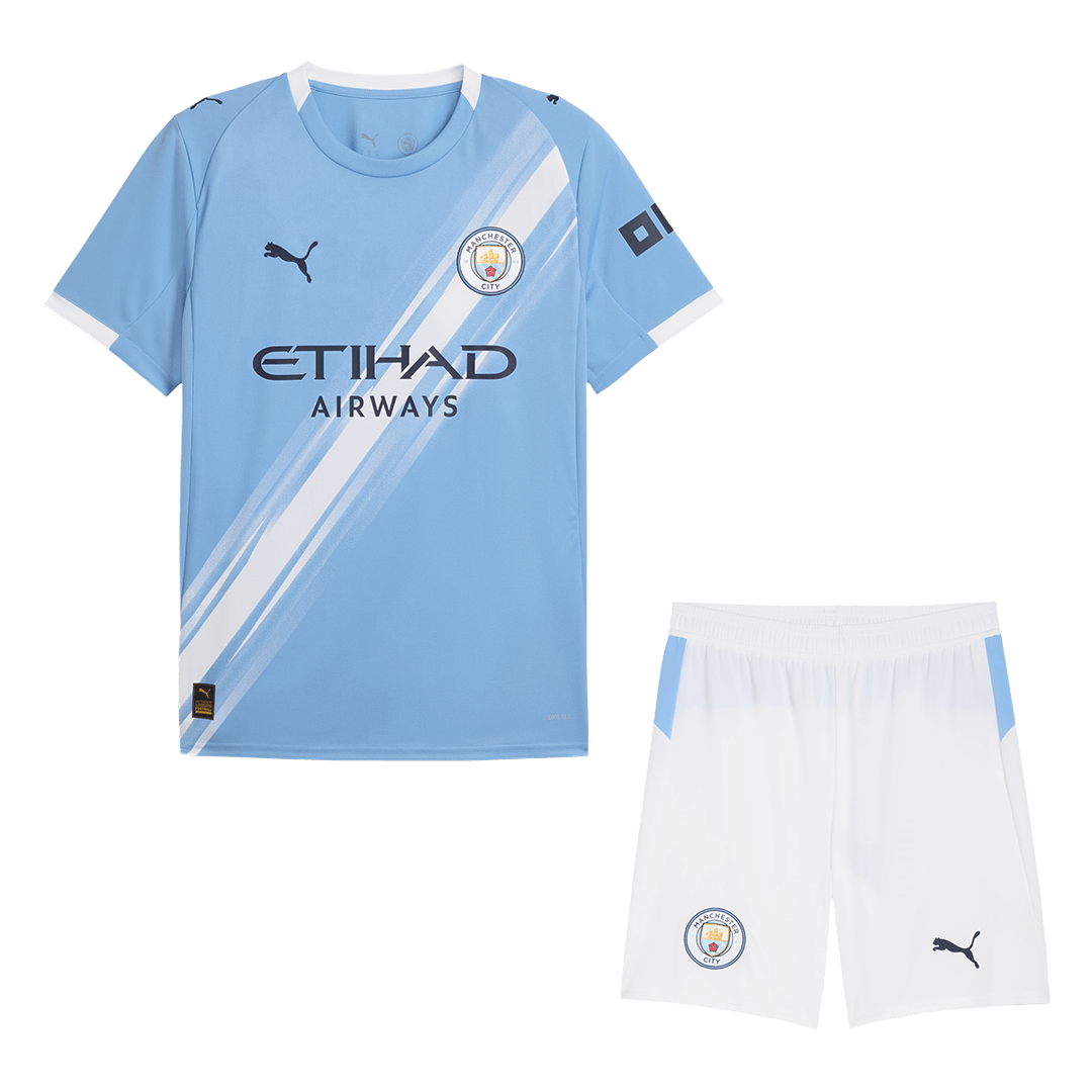 Manchester City Home Soccer Uniform Kits 2025/26