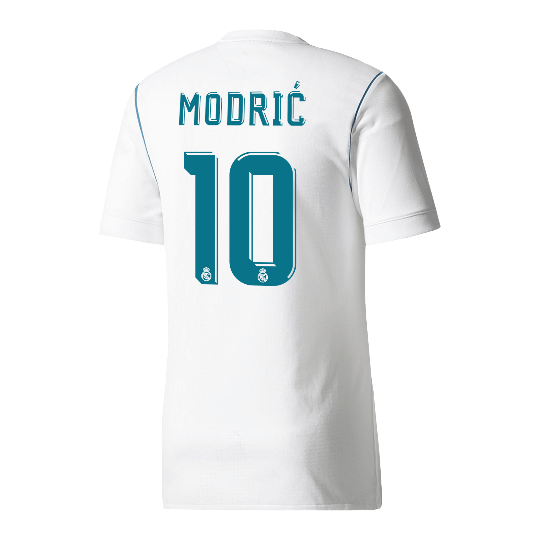 Real Madrid Retro Jersey Custom MODRIĆ #10 Soccer Jersey Home 2017/18