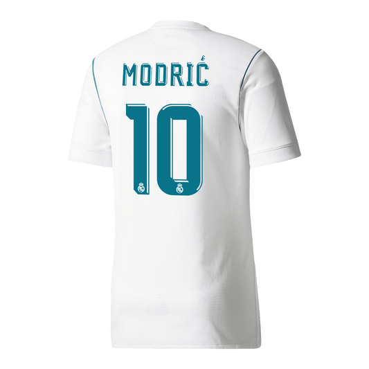 Real Madrid Retro Jersey Custom MODRIĆ #10 Soccer Jersey Home 2017/18