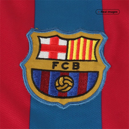 Retro 2005/06 Barcelona Home Long Sleeve Soccer Jersey