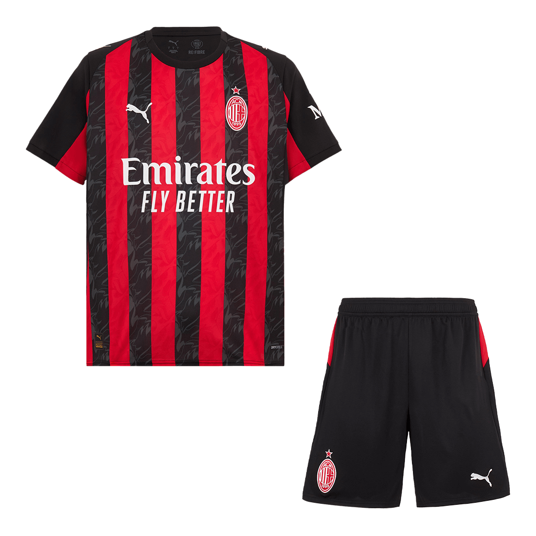 AC Milan Home Soccer Uniform Kits 2025/26