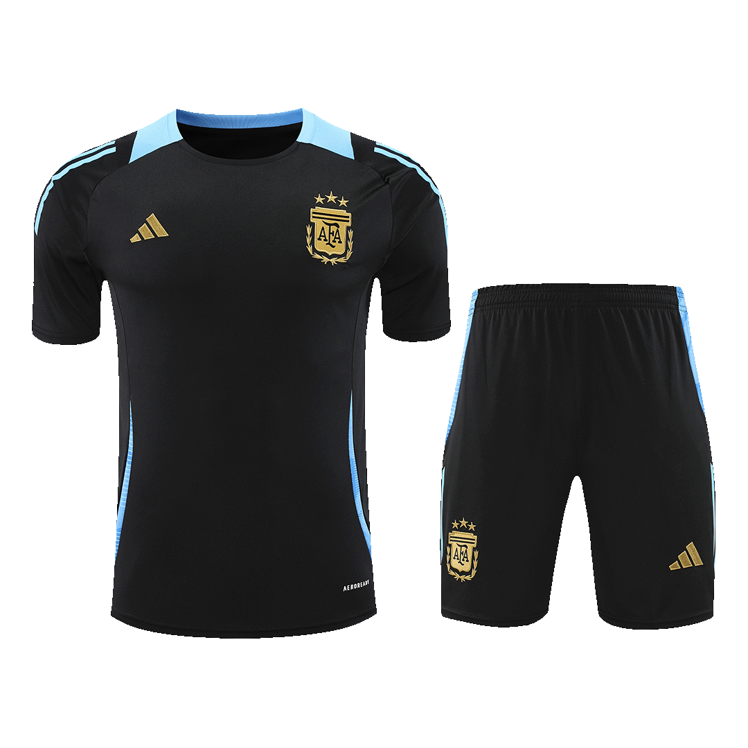 Argentina Pre-Match Soccer Jersey Kit(Jersey+Shorts) Copa America 2024