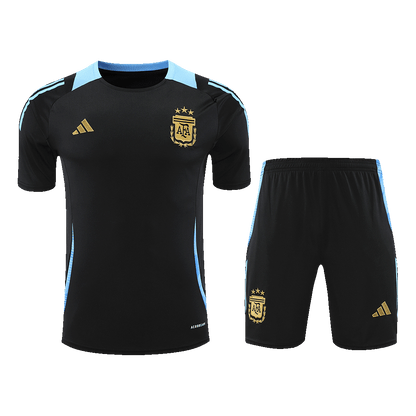 Argentina Pre-Match Soccer Jersey Kit(Jersey+Shorts) Copa America 2024