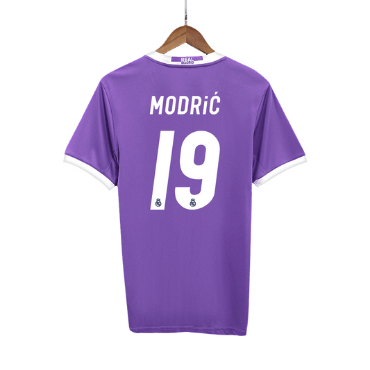 Real Madrid Retro Jersey Custom MODRIĆ #19 Soccer Jersey Away 2016/17