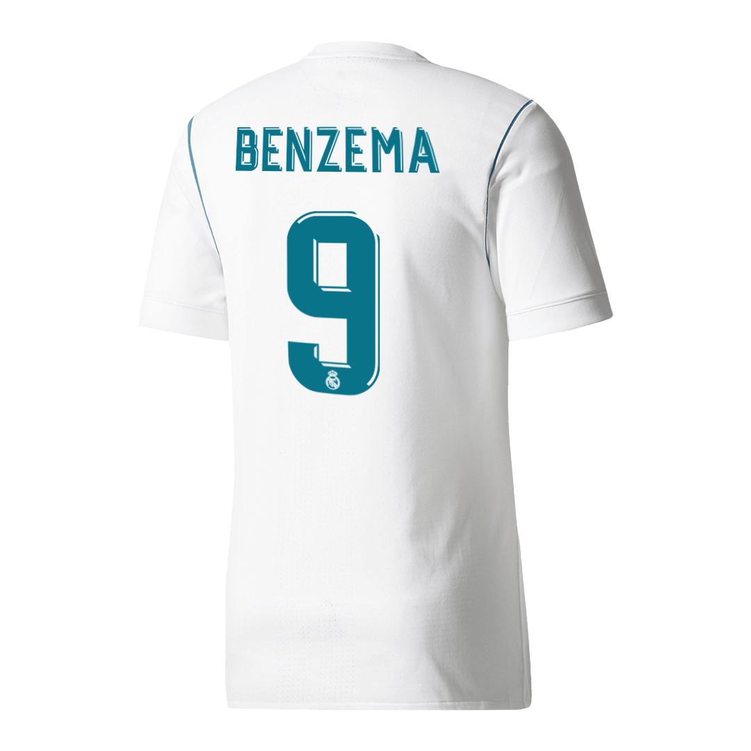 Real Madrid Retro Jersey Custom BENZEMA #9 Soccer Jersey Home 2017/18