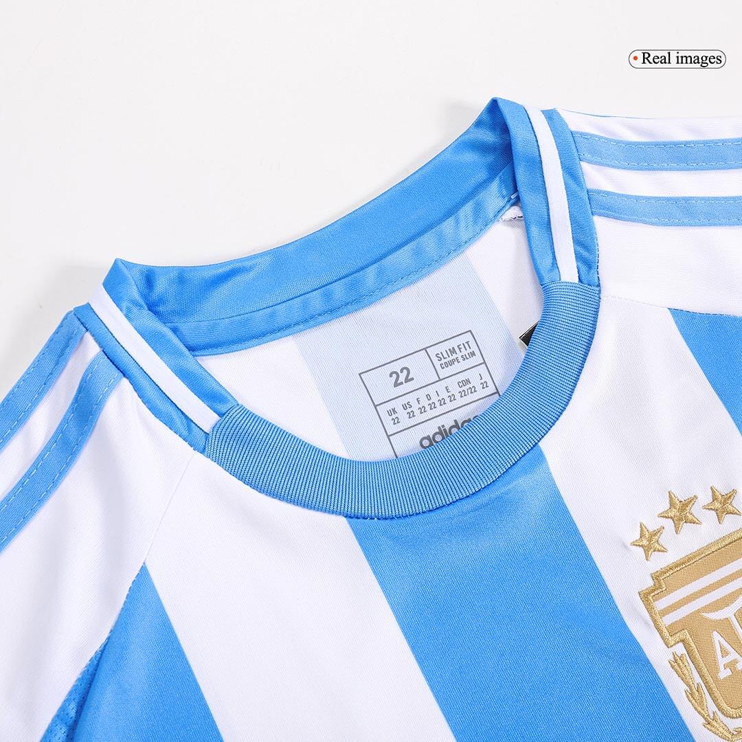 Kid's Argentina Home Soccer Jersey Kit Copa America 2024