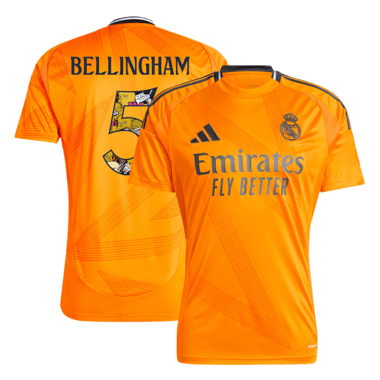 BELLINGHAM #5 Real Madrid Away soccer jersey 2024/25 - Bear Champ Font