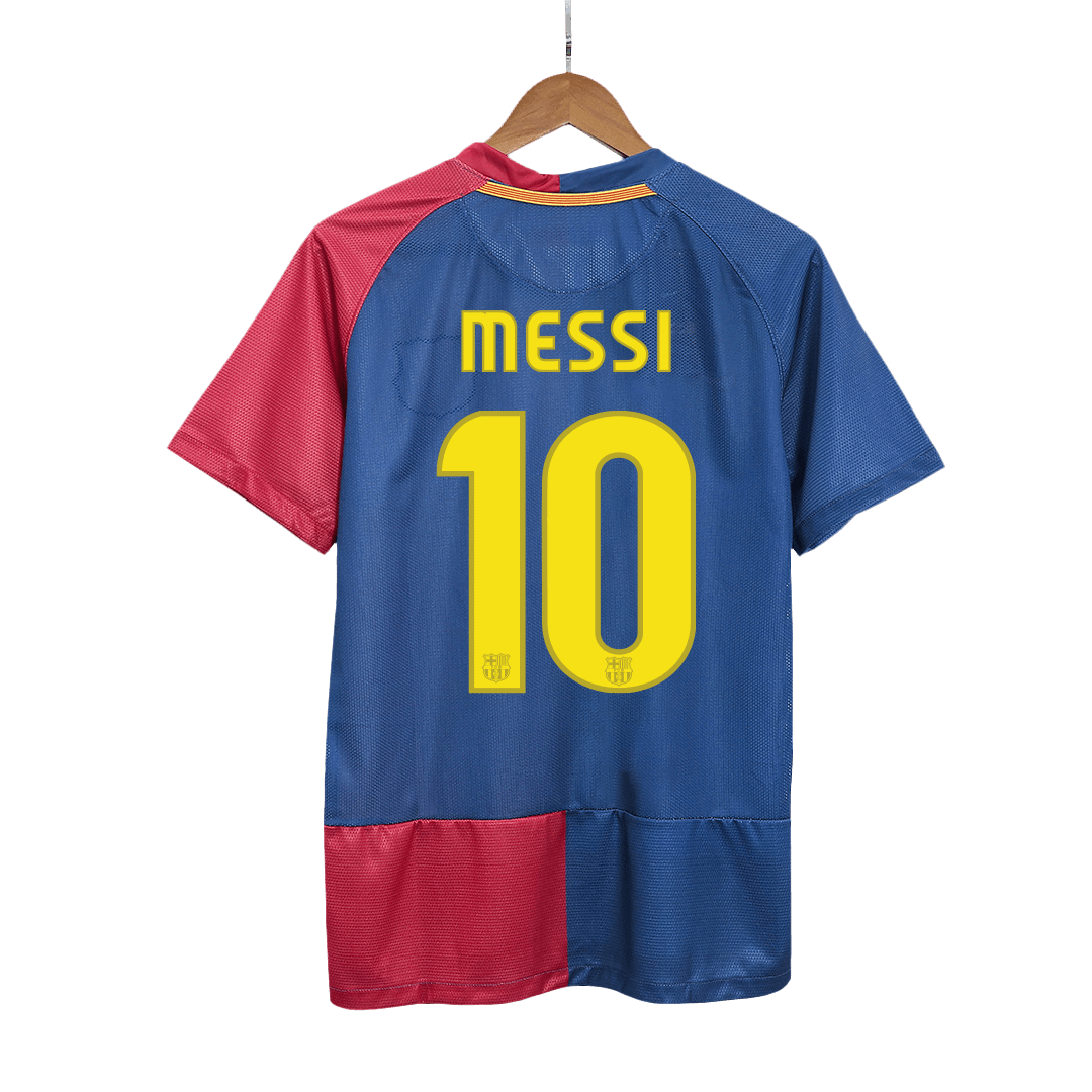 Barcelona Retro Jersey Custom MESSI #10 Soccer Jersey Home 2008/09 UCL Final