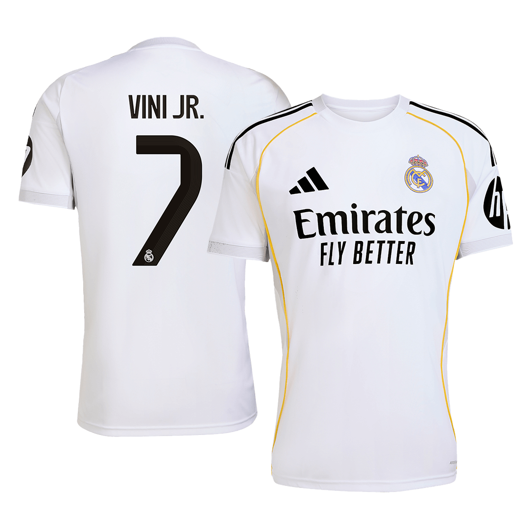Real Madrid Jersey Custom VINI JR. #7 Soccer Jersey Home 2025/26