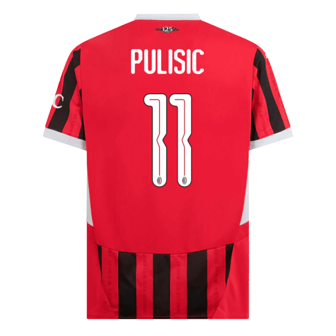 PULISIC #11 AC Milan Home soccer jersey 2024/25 - UCL