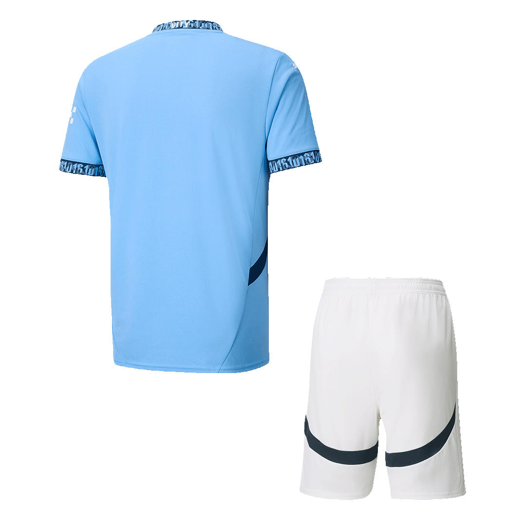 Manchester City Home Soccer Jersey Kit(Shirt+Shorts) 2024/25