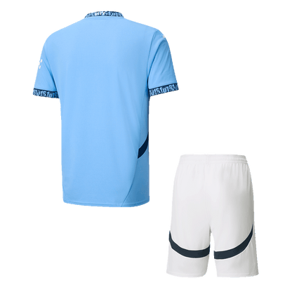 Manchester City Home Soccer Jersey Kit(Shirt+Shorts) 2024/25