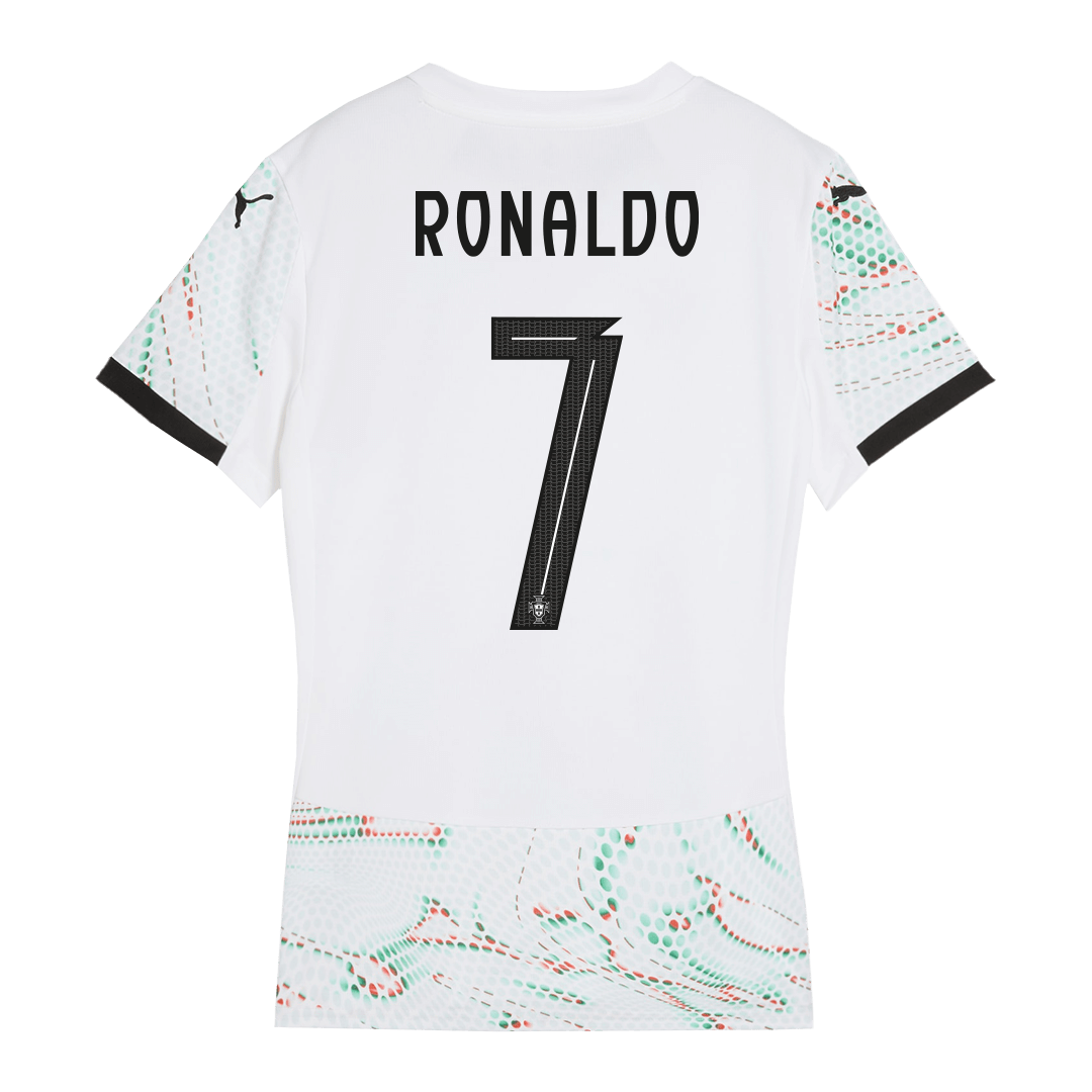 RONALDO #7 Portugal Soccer Jersey Away Women Custom Shirt 2025