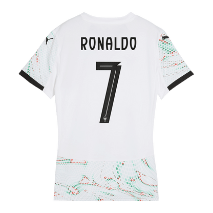 RONALDO #7 Portugal Soccer Jersey Away Women Custom Shirt 2025