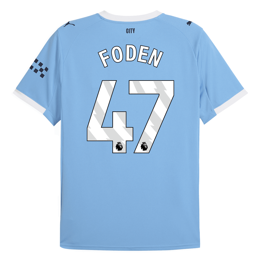 Manchester City Jersey Custom FODEN #47 Soccer Jersey Home 2025/26