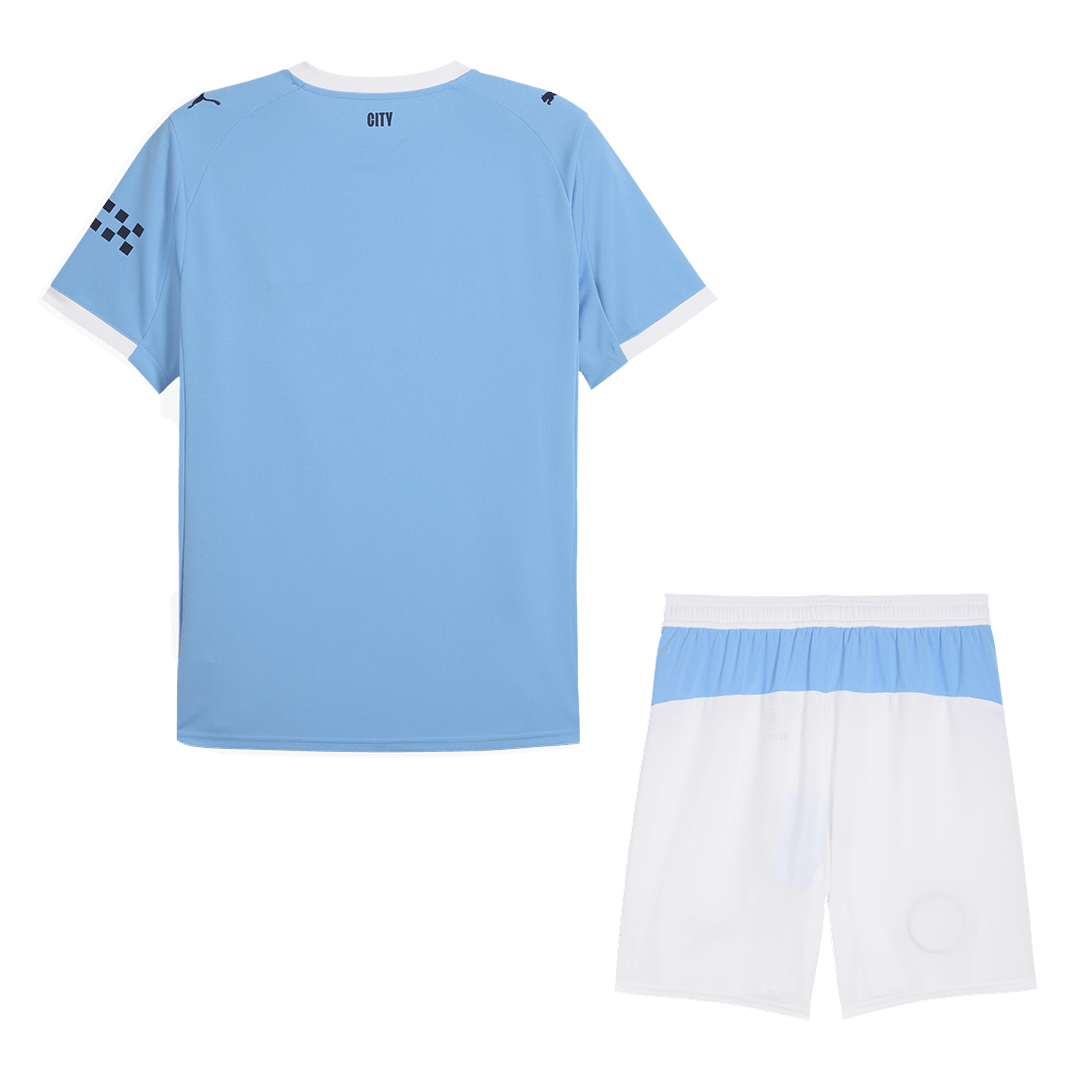 Manchester City Home Soccer Uniform Kits 2025/26