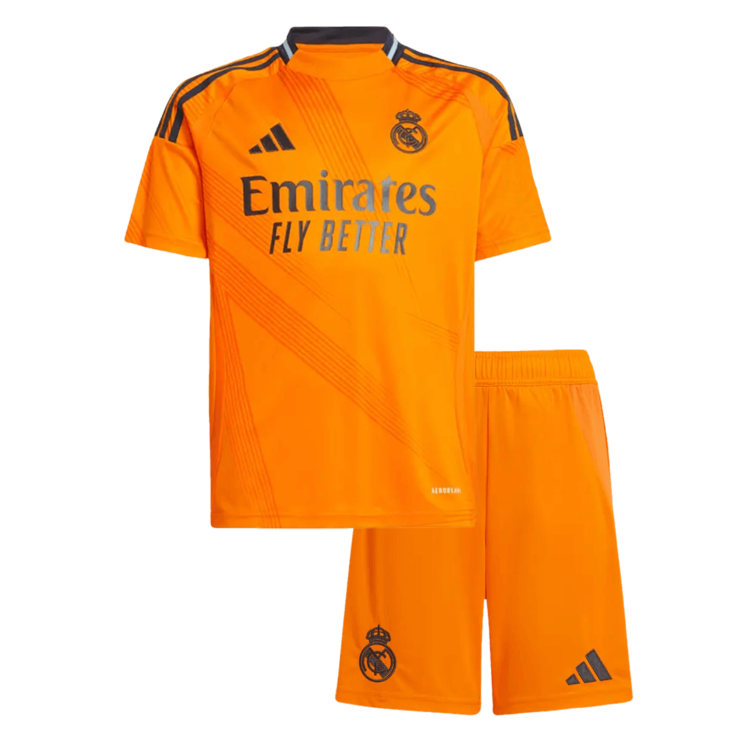 Kid's Real Madrid Away Soccer Jersey Kit (Shirt+Shorts) 2024/25