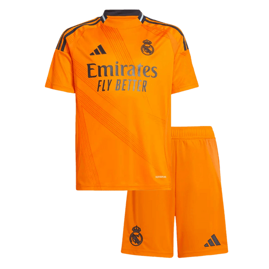 Kid's Real Madrid Away Soccer Jersey Kit (Shirt+Shorts) 2024/25