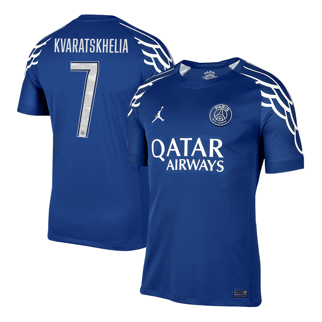 PSG Jersey Custom KVARATSKHELIA #7 Soccer Jersey Fourth Away 2024/25 - UCL