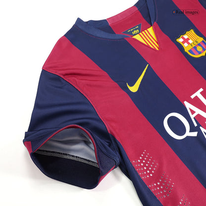 Barcelona Retro Jersey Custom NEYMAR JR #11 Soccer Jersey Home 2014/15