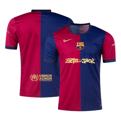 Barcelona X Travis Scott Jersey Custom Soccer Jersey Home 2024/25