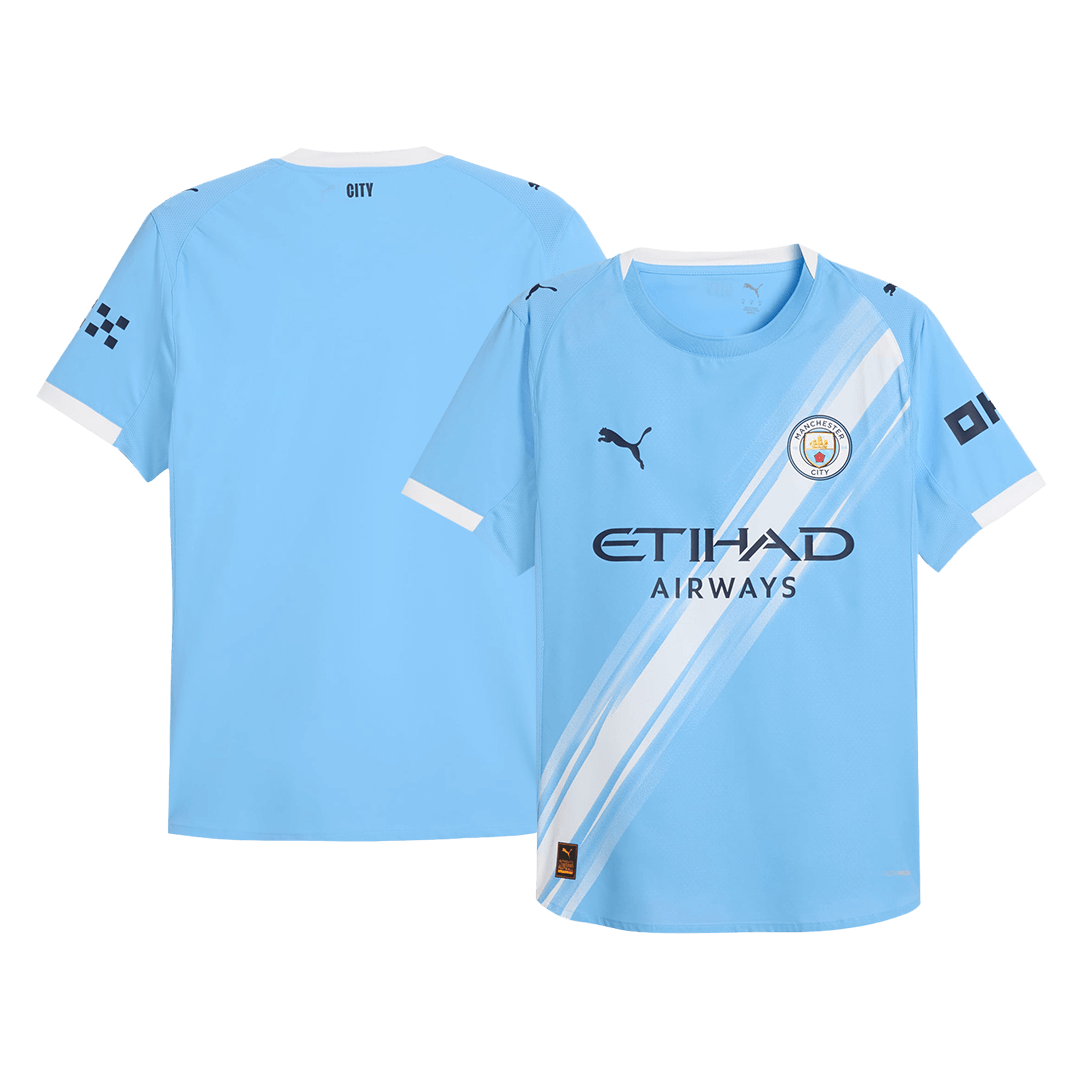 Player Version Manchester City Jersey Custom Soccer Jersey Home 2025/26