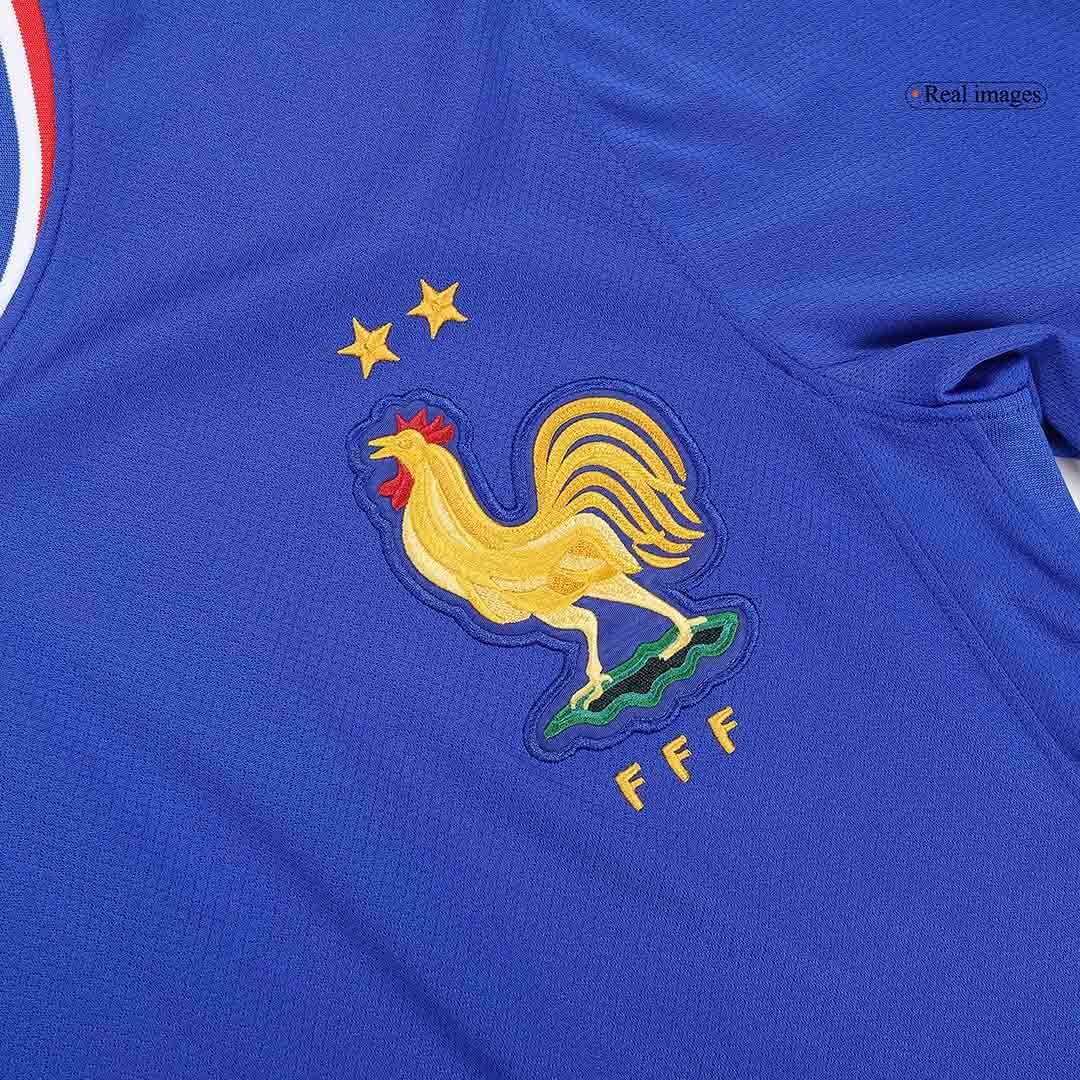 France Home Long Sleeve Soccer Jersey Euro 2024