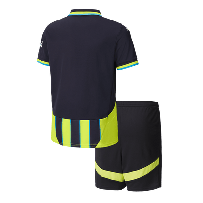 Kid's Manchester City Away Soccer Jersey Kit(Shirt+Shorts) 2024/25